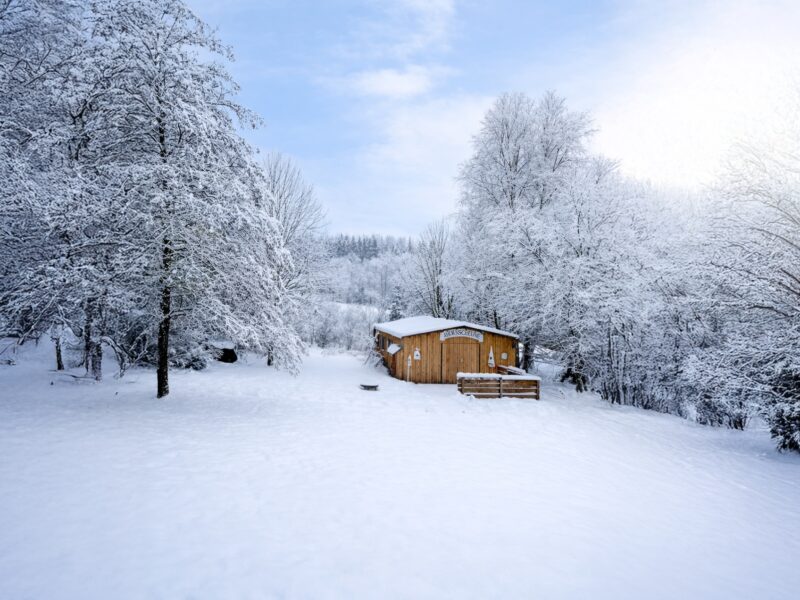 Ahornscheune Bayerischer Wald Winter